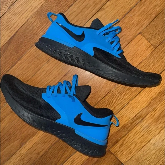 Nike Men’s Epic React Flyknit 2 - custom NikeID Royal Blue/Black - Picture 3 of 5